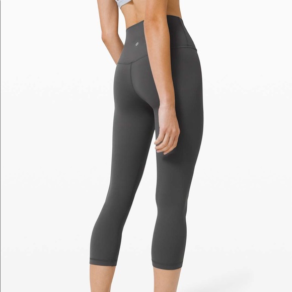Lululemon Align High Rise Crop 21” size 12 Graphite Grey GGRE - Picture 10 of 10
